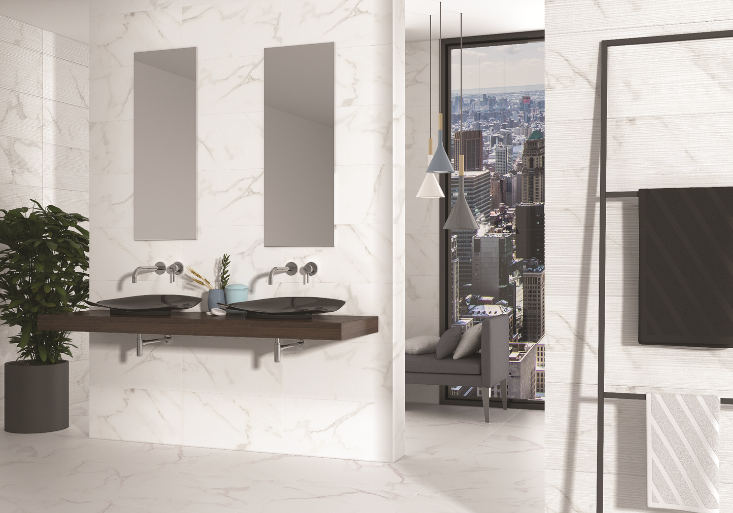 Casablanca White Glossy Floor Rect 1200x600 (1.44) - €49.95m²