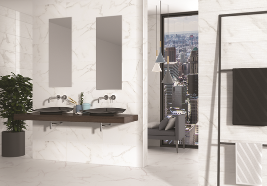Casablanca White Glossy Floor Rect 1200x600 (1.44) - €49.95m²