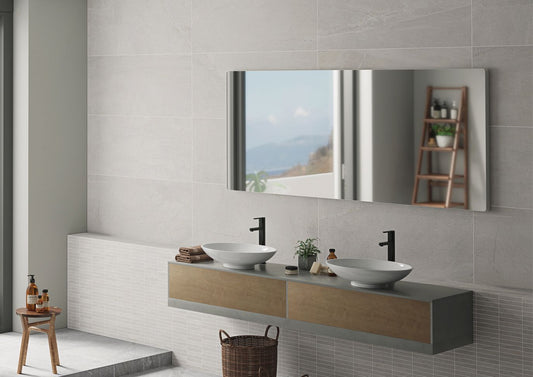 J Stone White Floor Matt Rect 1200x600 R10 (1.44) - €36.50m²