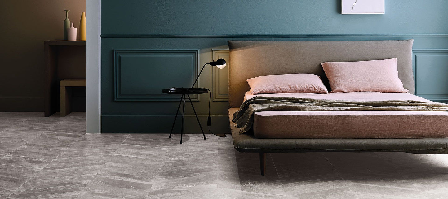 Uniquestone Silver Chevron 530x100 R10 (0.64) - €200m²