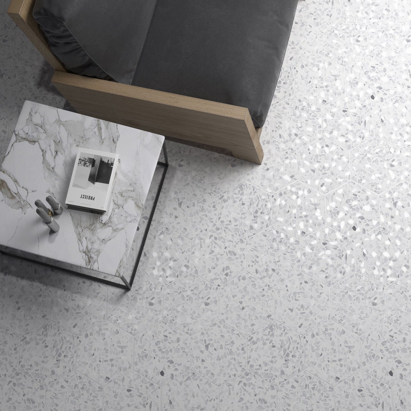 Riazza Hex Grey 267x232 GPor R10 (0.75) - €65.95m²