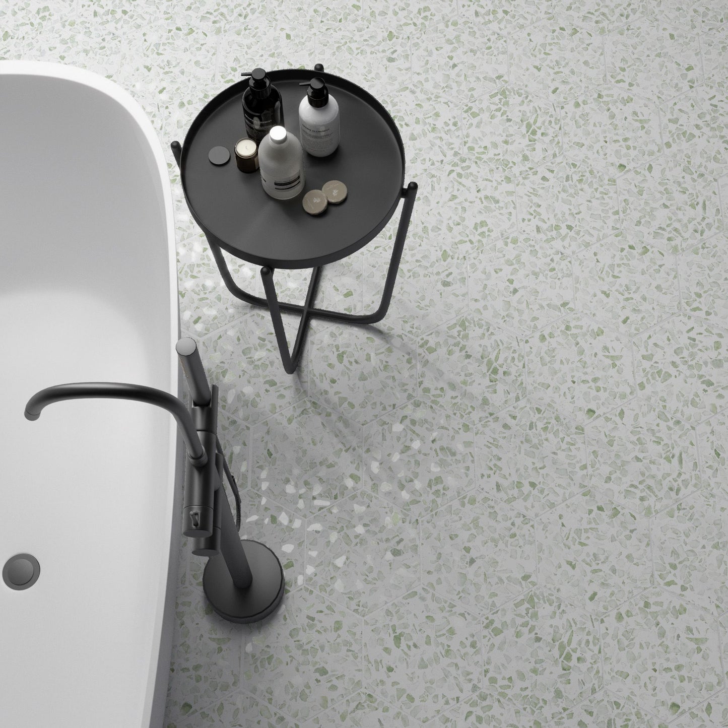 Riazza Hex Green 267x232 GPor R10 (0.75) - €65.95m²