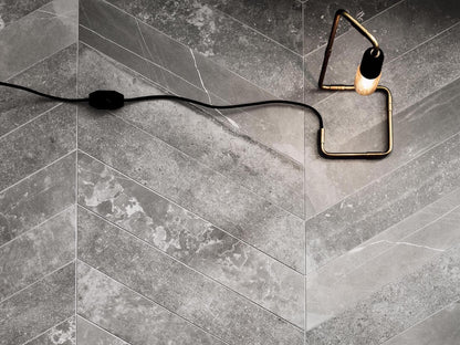 Uniquestone Titanium Chevron 530x100 R10 (0.64) - €200m²